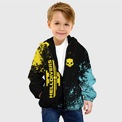 Куртка с капюшоном детская Helldivers 2: Skull Logo, цвет: 3D-черный — фото 2
