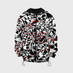 Куртка с капюшоном детская Графика, цвет: 3D-черный