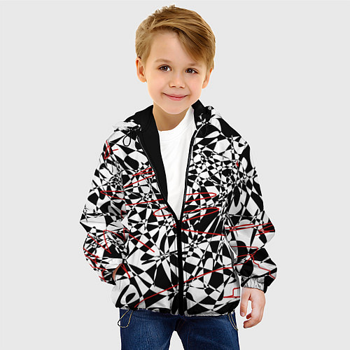 Детская куртка Графика / 3D-Черный – фото 4