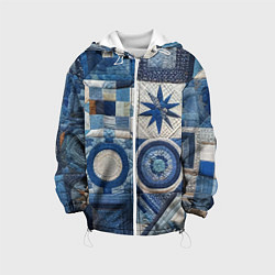 Детская куртка Denim patchwork - ai art