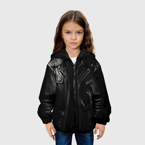 Детская куртка Косуха терминатора чёрная / 3D-Черный – фото 3