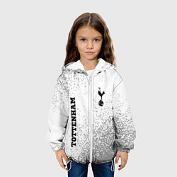 Куртка с капюшоном детская Tottenham sport на светлом фоне вертикально, цвет: 3D-белый — фото 2
