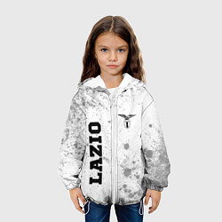 Куртка с капюшоном детская Lazio sport на светлом фоне вертикально, цвет: 3D-белый — фото 2