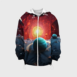 Детская куртка Космос и разные планеты