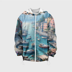 Детская куртка Гавань с лодками