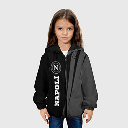 Куртка с капюшоном детская Napoli sport на темном фоне по-вертикали, цвет: 3D-черный — фото 2