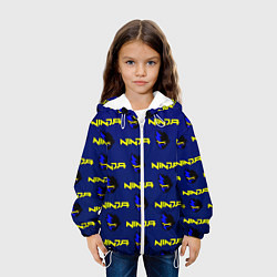 Куртка с капюшоном детская Ninja fortnite games, цвет: 3D-белый — фото 2