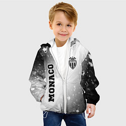 Куртка с капюшоном детская Monaco sport на светлом фоне вертикально, цвет: 3D-белый — фото 2