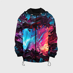 Детская куртка Абстрактные краски во взрыве