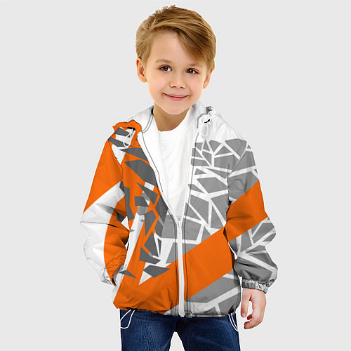 Детская куртка Racing texture / 3D-Белый – фото 4