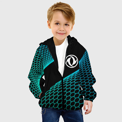 Детская куртка Dongfeng electro hexagon / 3D-Черный – фото 4