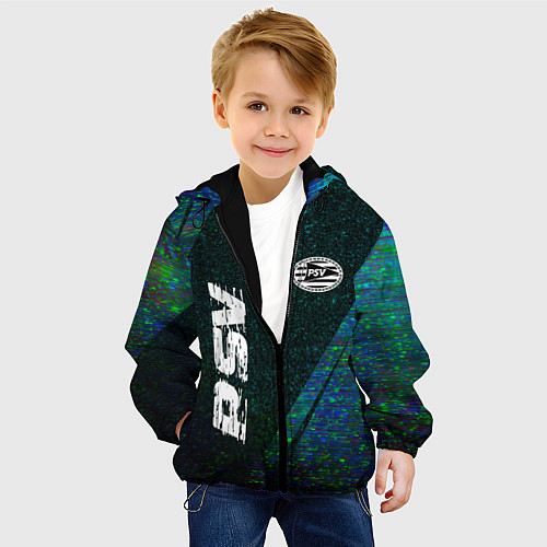 Детская куртка PSV glitch blue / 3D-Черный – фото 4