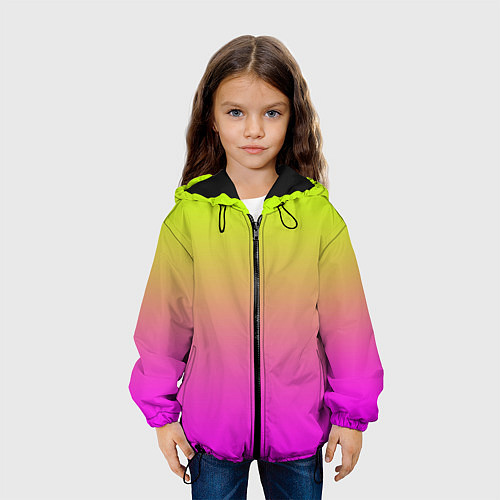 Детская куртка Градиент яркий / 3D-Черный – фото 3