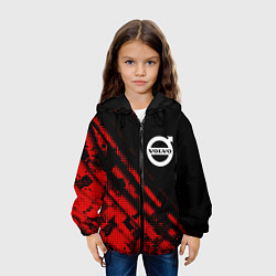 Куртка с капюшоном детская Volvo sport grunge, цвет: 3D-черный — фото 2