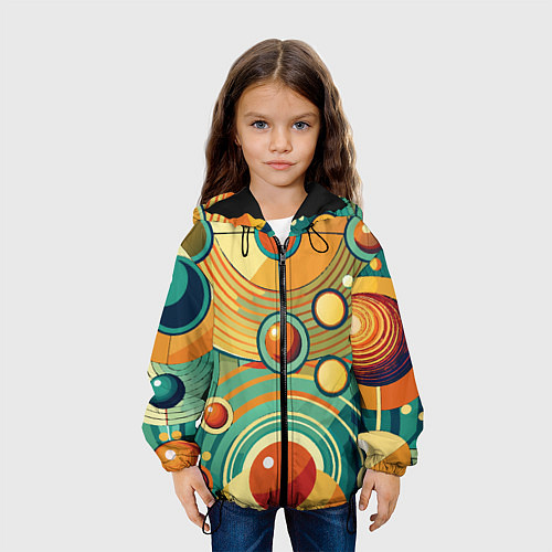 Детская куртка Схема центра вселенной / 3D-Черный – фото 3