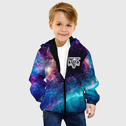 Куртка с капюшоном детская GTA space game, цвет: 3D-черный — фото 2