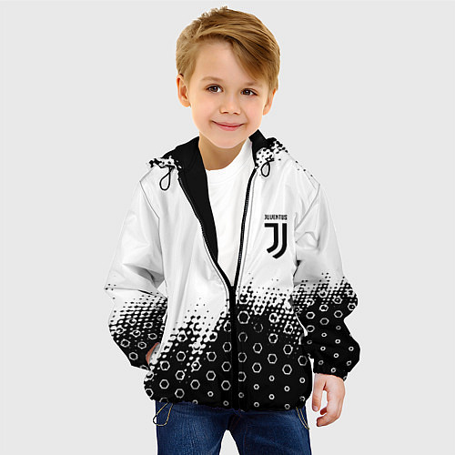 Детская куртка Juventus sport steel / 3D-Черный – фото 4