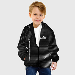 Куртка с капюшоном детская Counter-Strike 2 metal game lines, цвет: 3D-черный — фото 2