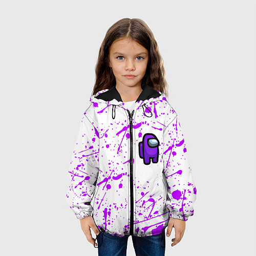 Детская куртка Among us neon colors game / 3D-Черный – фото 3