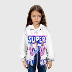 Куртка с капюшоном детская BTS Super Tuna, цвет: 3D-белый — фото 2