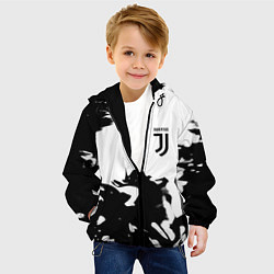 Куртка с капюшоном детская Juventus smoke black fire, цвет: 3D-черный — фото 2