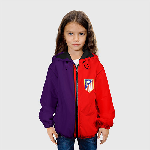Детская куртка Атлетико полосы / 3D-Черный – фото 3
