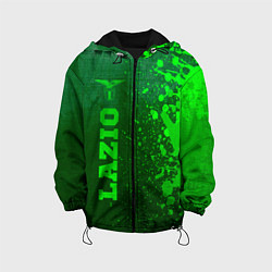 Куртка с капюшоном детская Lazio - green gradient по-вертикали, цвет: 3D-черный