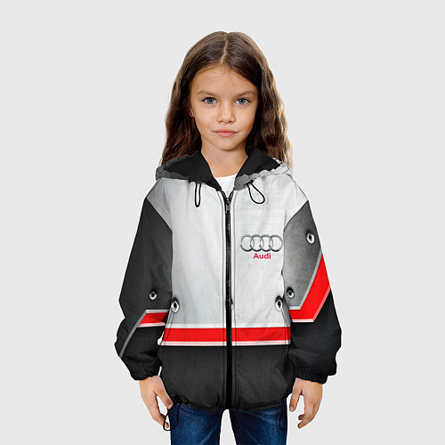 Детская куртка Audi metal sport / 3D-Черный – фото 3