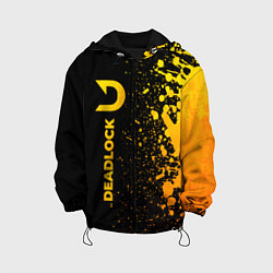 Куртка с капюшоном детская Deadlock - gold gradient по-вертикали, цвет: 3D-черный