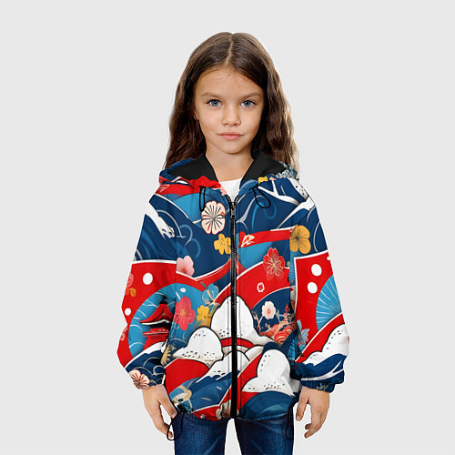 Детская куртка Восточная аппликация / 3D-Черный – фото 3