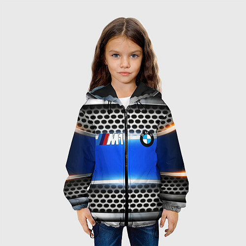 Детская куртка BMW metal machine / 3D-Черный – фото 3