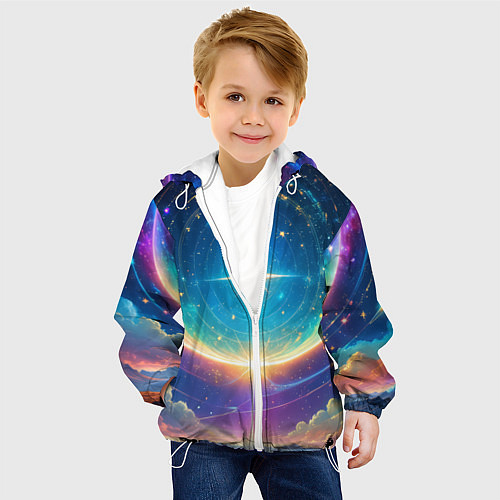 Детская куртка Звезда галактики / 3D-Белый – фото 4