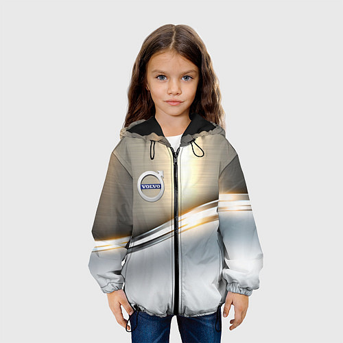 Детская куртка Volvo жёлтый метал / 3D-Черный – фото 3