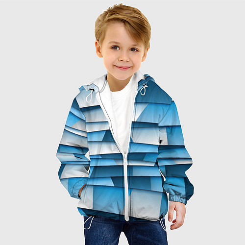 Детская куртка Geometry line / 3D-Белый – фото 4