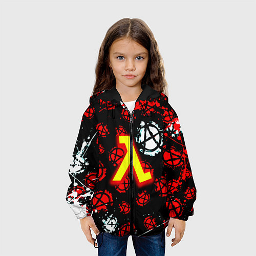Детская куртка Half life anarhy / 3D-Черный – фото 3