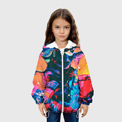 Куртка с капюшоном детская Colors, цвет: 3D-белый — фото 2