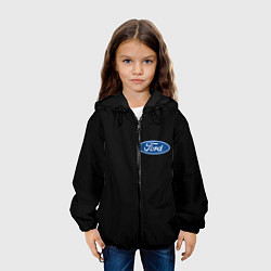 Куртка с капюшоном детская FORD logo auto, цвет: 3D-черный — фото 2