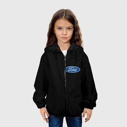 Детская куртка FORD logo auto / 3D-Черный – фото 3