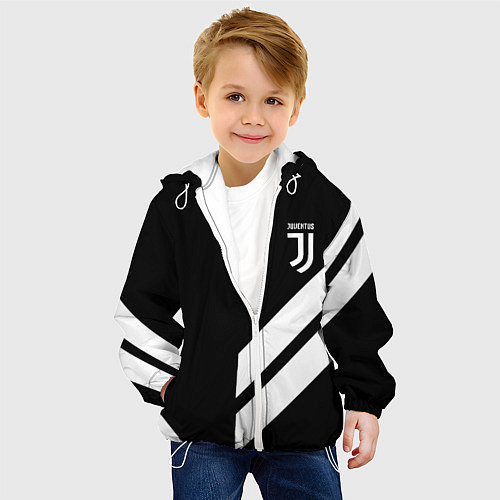 Детская куртка Juventus line white / 3D-Белый – фото 4