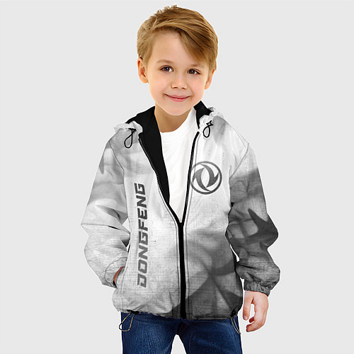 Детская куртка Dongfeng - white gradient вертикально / 3D-Черный – фото 4