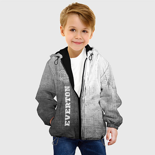 Детская куртка Everton - grey gradient по-вертикали / 3D-Черный – фото 4