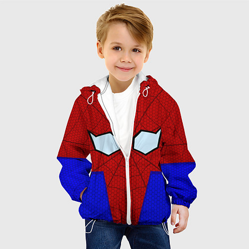 Детская куртка Spider-Man - eyes / 3D-Белый – фото 4