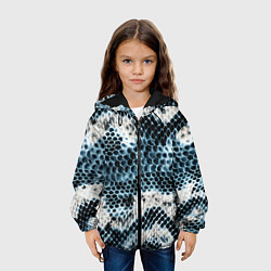 Куртка с капюшоном детская Змеиный тренд, цвет: 3D-черный — фото 2