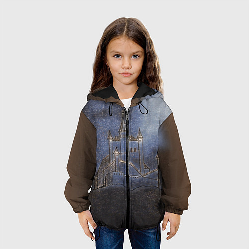 Детская куртка Замок принцессы / 3D-Черный – фото 3