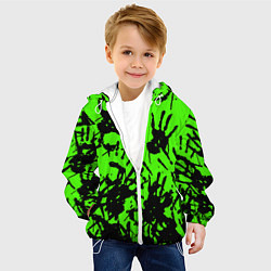 Куртка с капюшоном детская Death stranding руки, цвет: 3D-белый — фото 2