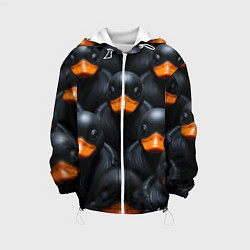 Детская куртка Черные уточки