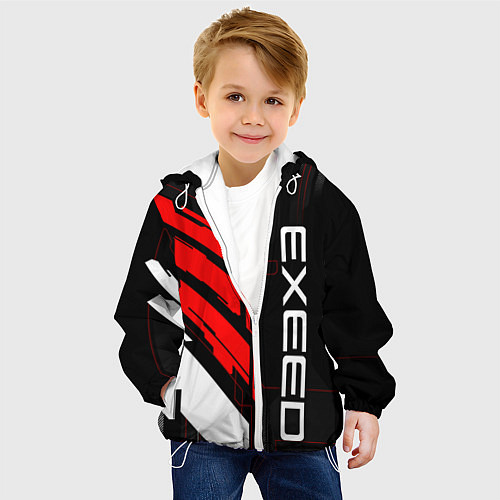 Детская куртка Exeed - red uniform / 3D-Белый – фото 4