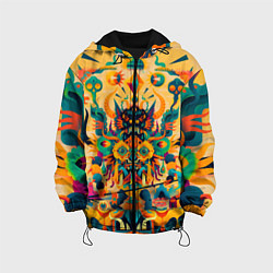 Куртка с капюшоном детская Китайский монстр, цвет: 3D-черный