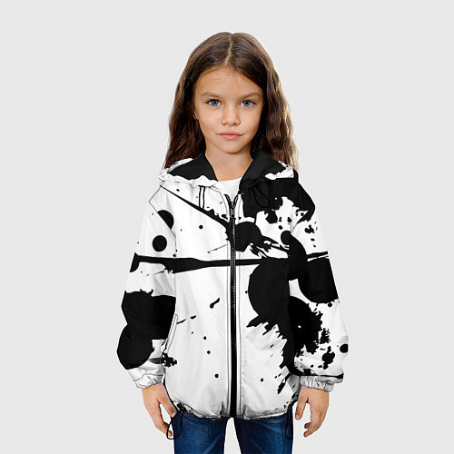 Детская куртка Art blots - vanguard / 3D-Черный – фото 3