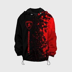 Детская куртка Lamborghini - red gradient по-вертикали